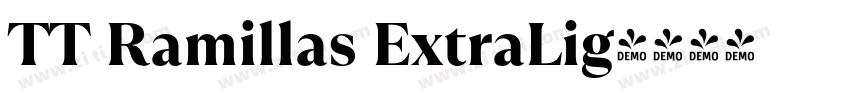 TT Ramillas ExtraLig字体转换